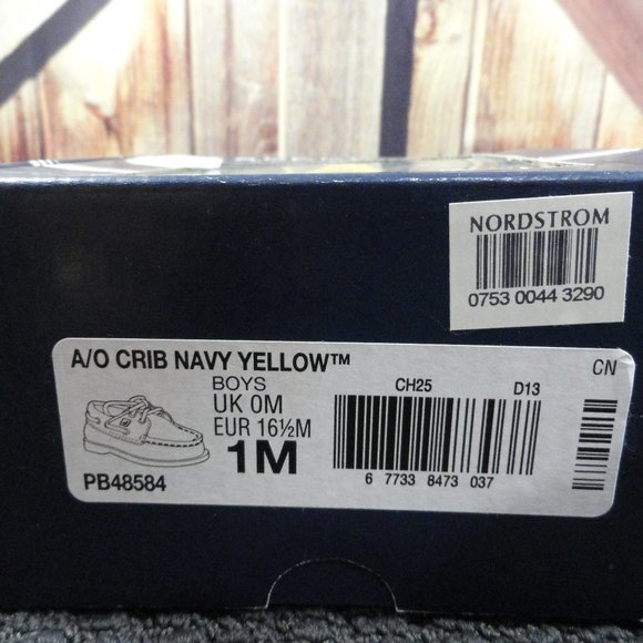 Sperry Top-sider A/O Crib shoe 1M~Open box~Cute~Boys - Picture 3 of 7